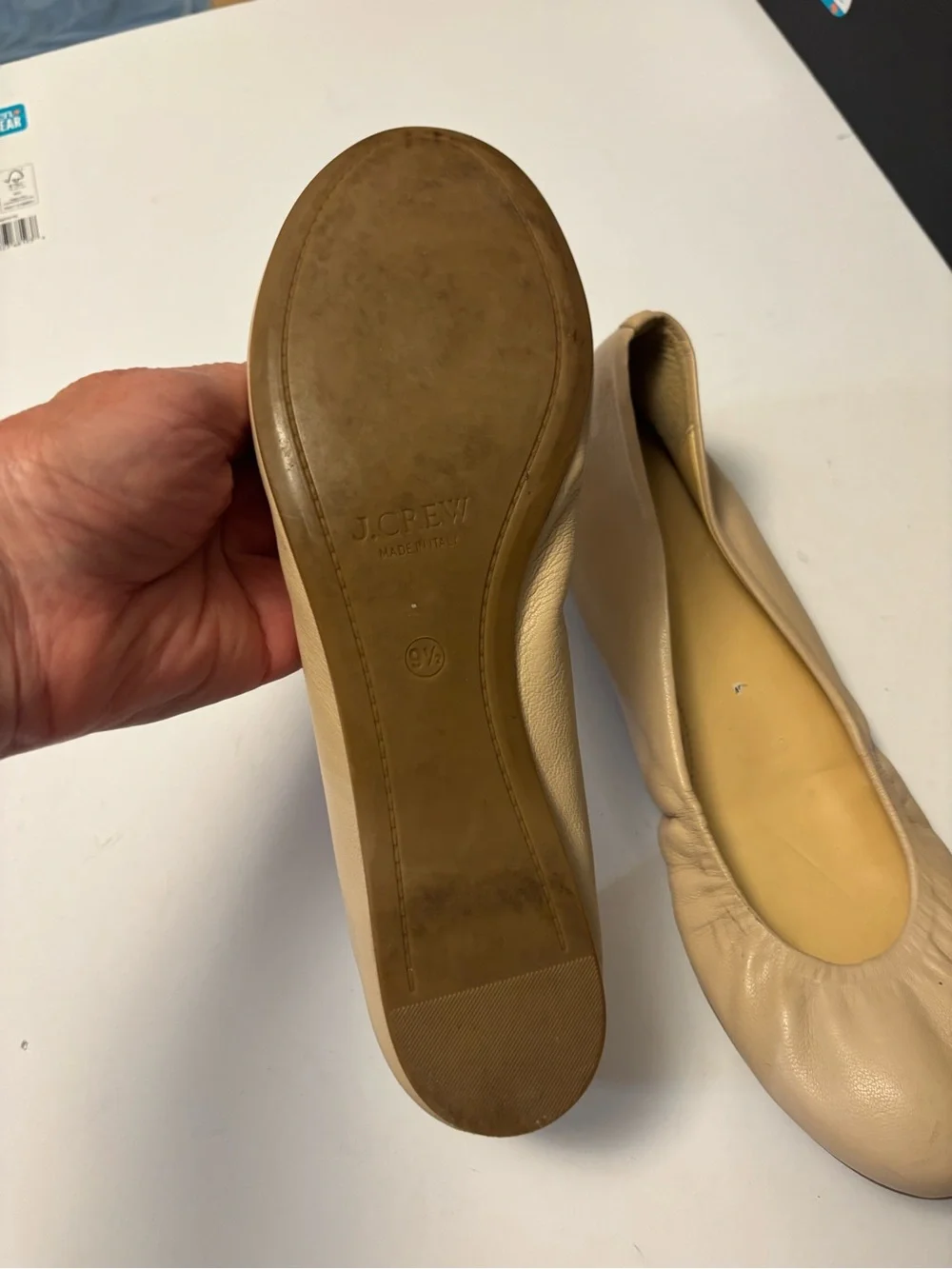 J.Crew beige flats